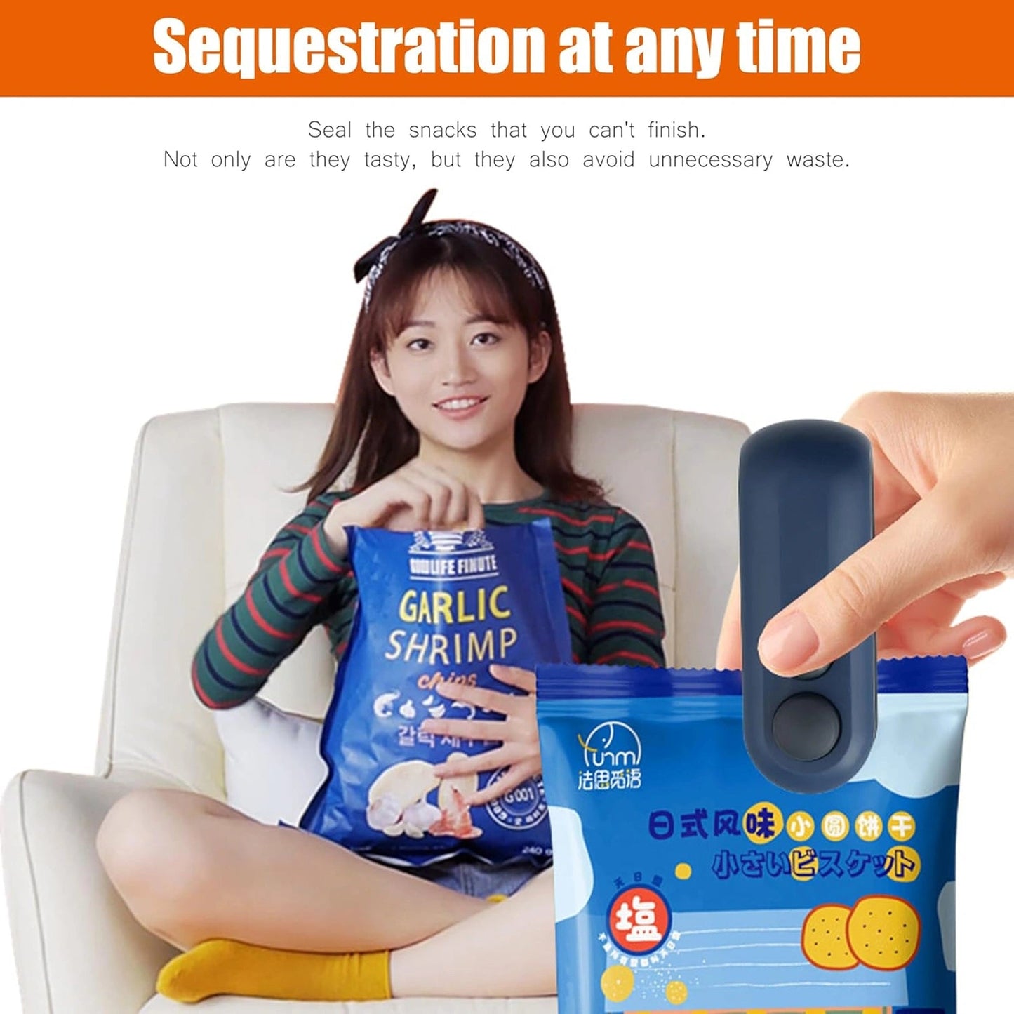 FreshLock™ – Portable Mini Sealer | No Preheating Needed | Airtight Seal
