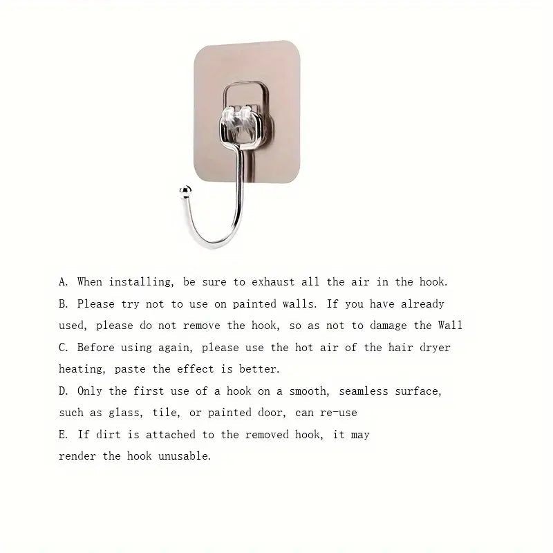Heavy Duty Wall Hooks - Gold Edition (Pack of 10, 20, 30)