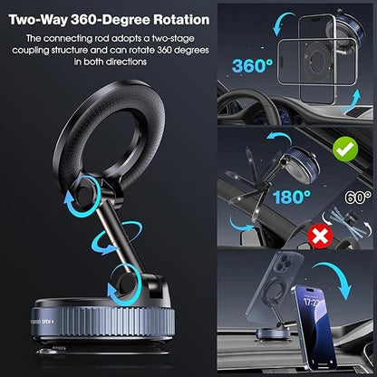 HoldEase™ – Ultra-Strong Magnetic Base | Hands-Free Viewing | Works with All Phones